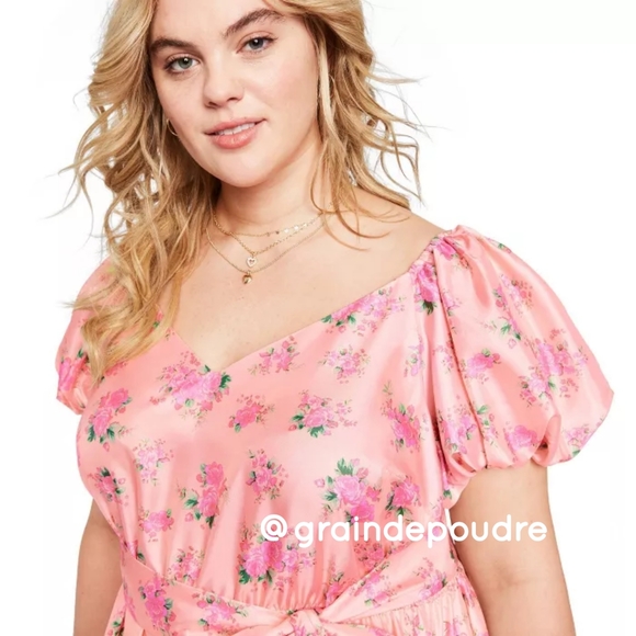 LoveShackFancy Target Celine Puff Sleeve Minidress - Picture 6 of 9